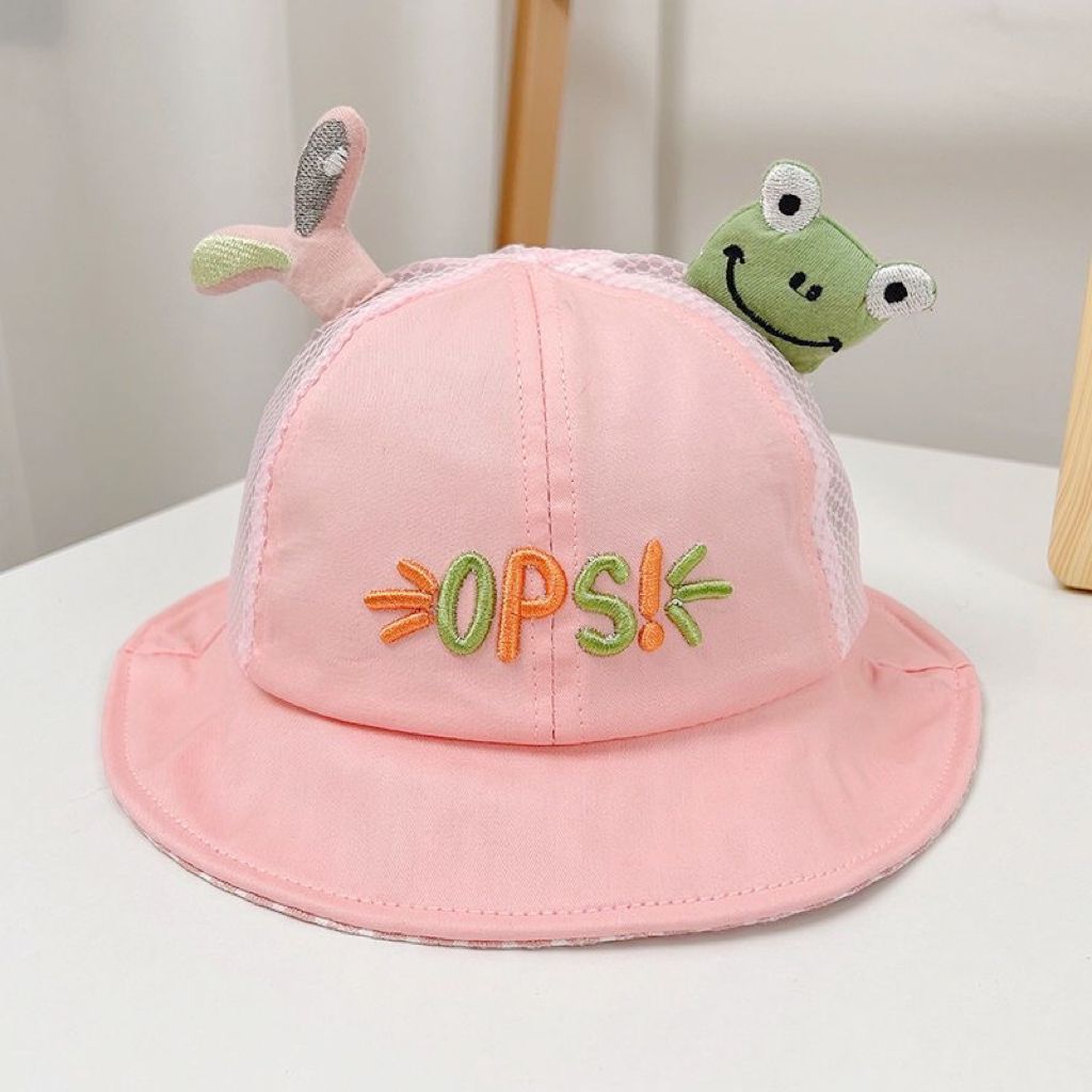 Sombrero de bebé verano malla transpirable lindo sombrero de pescador súper lindo niño niña sombreado protector solar sombrero de lavabo para bebé delgado