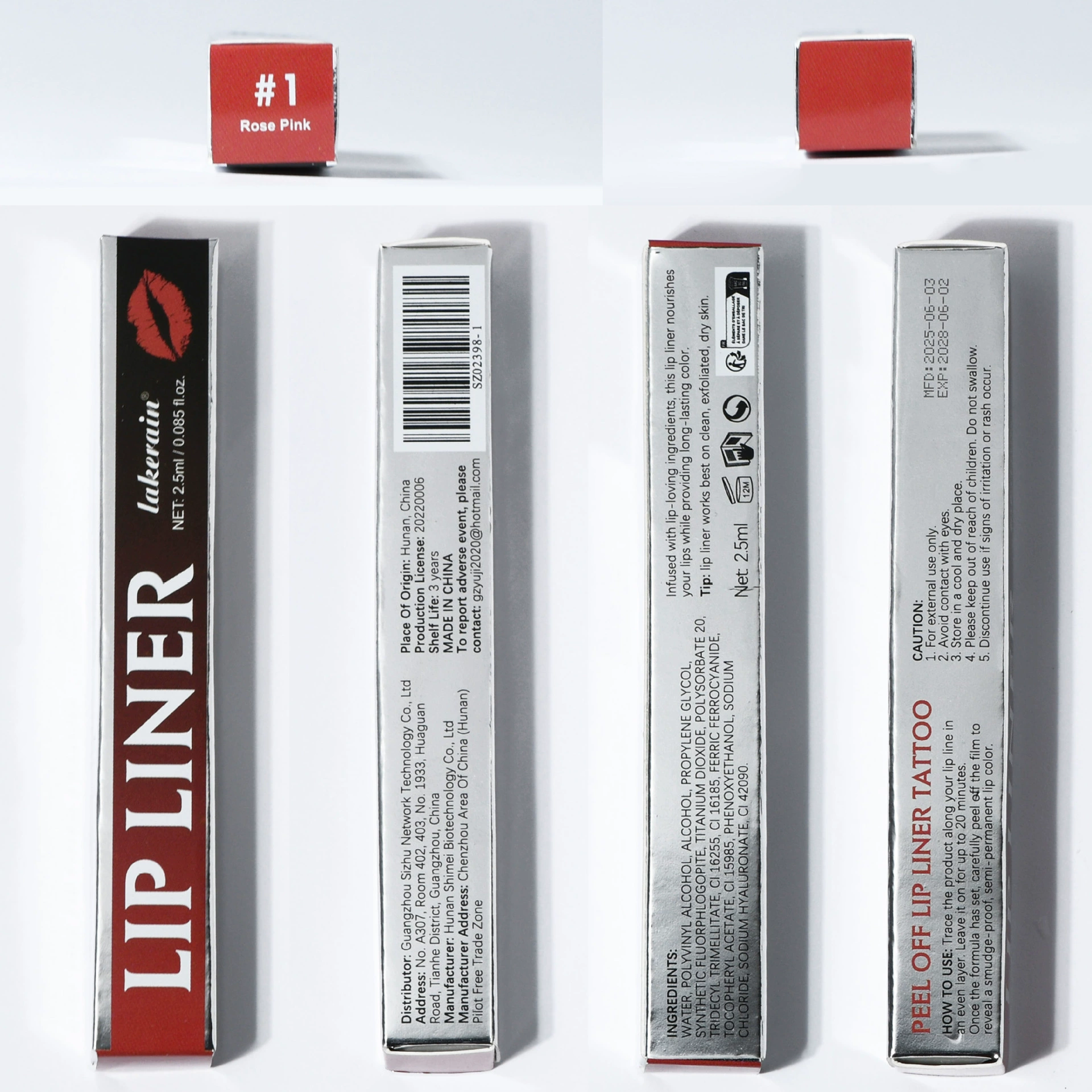 lakerain Detachable lip pencil, no smudge