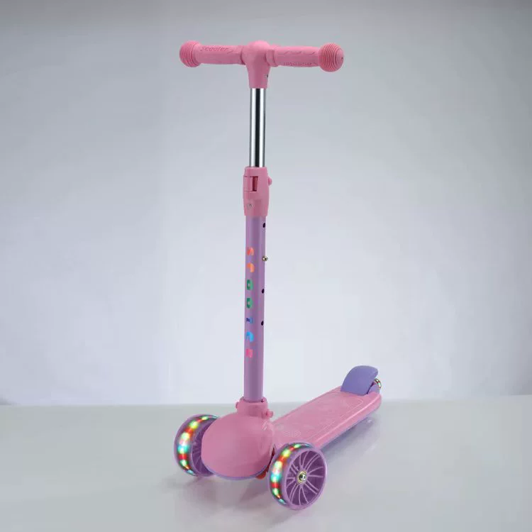 Детский съемный полиуретановый светящийся самокат, оптом, 2-3-6 лет