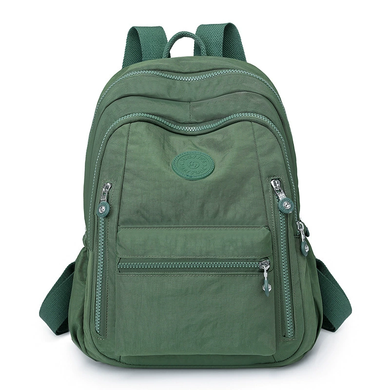 Capacious backpack, trend water repellent nylon school bag for traveling