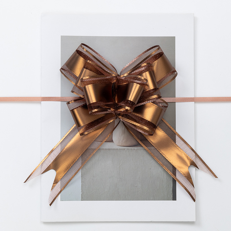 Ribbon colorido dibujo de flores colorido carro de boda decoración de regalo embalaje mariposa sala de boda escalera de techo mate nieve dibujo de flores