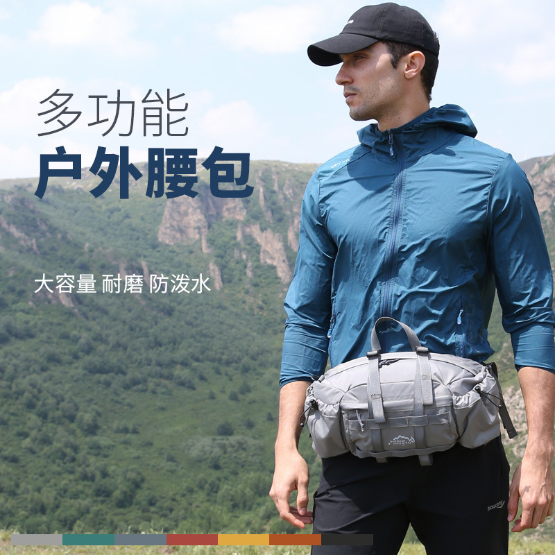 INOXTO イーグル柄 アウトドア ウエストバッグ 通気性 多層式 登山用 水筒 フィットネス 旅行 タクティカルバッグ アウトドア スポーツバッグ|undefined