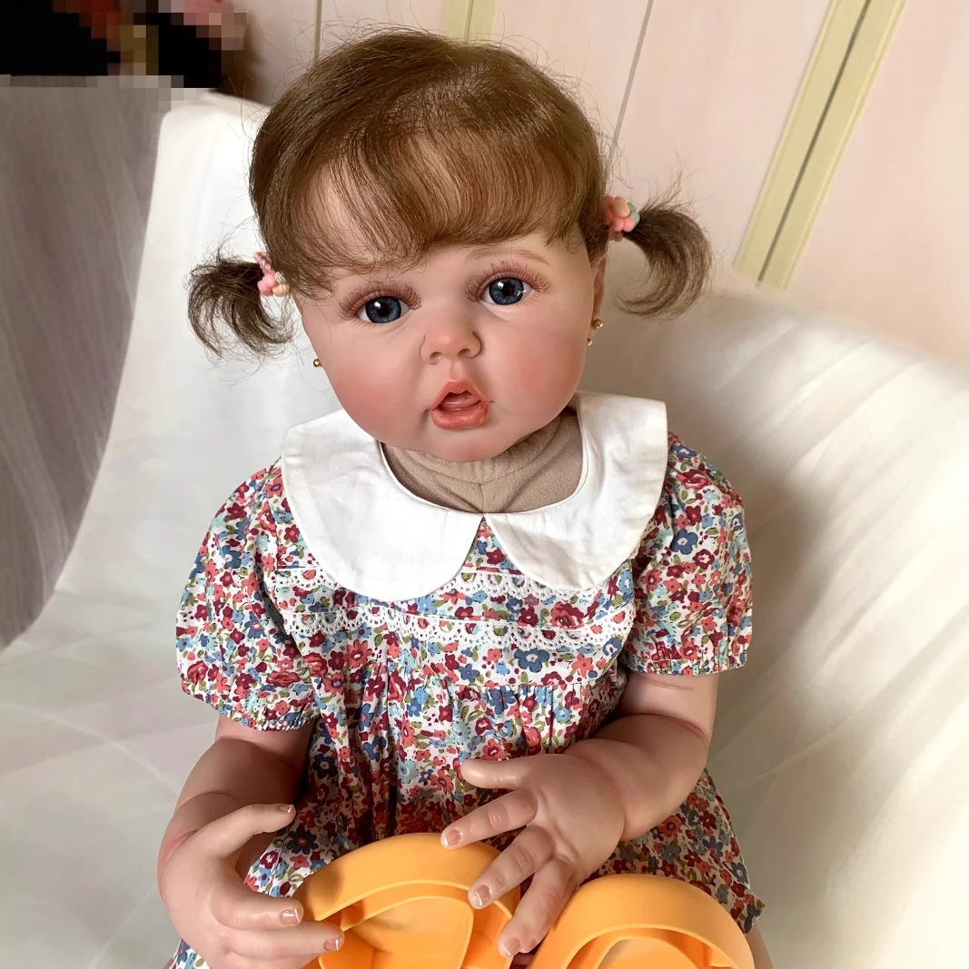 60cm muñeca de simulación de cuerpo de tela comiendo dedos bebé piel 3D sangre venosa seda visible suministro transfronterizo