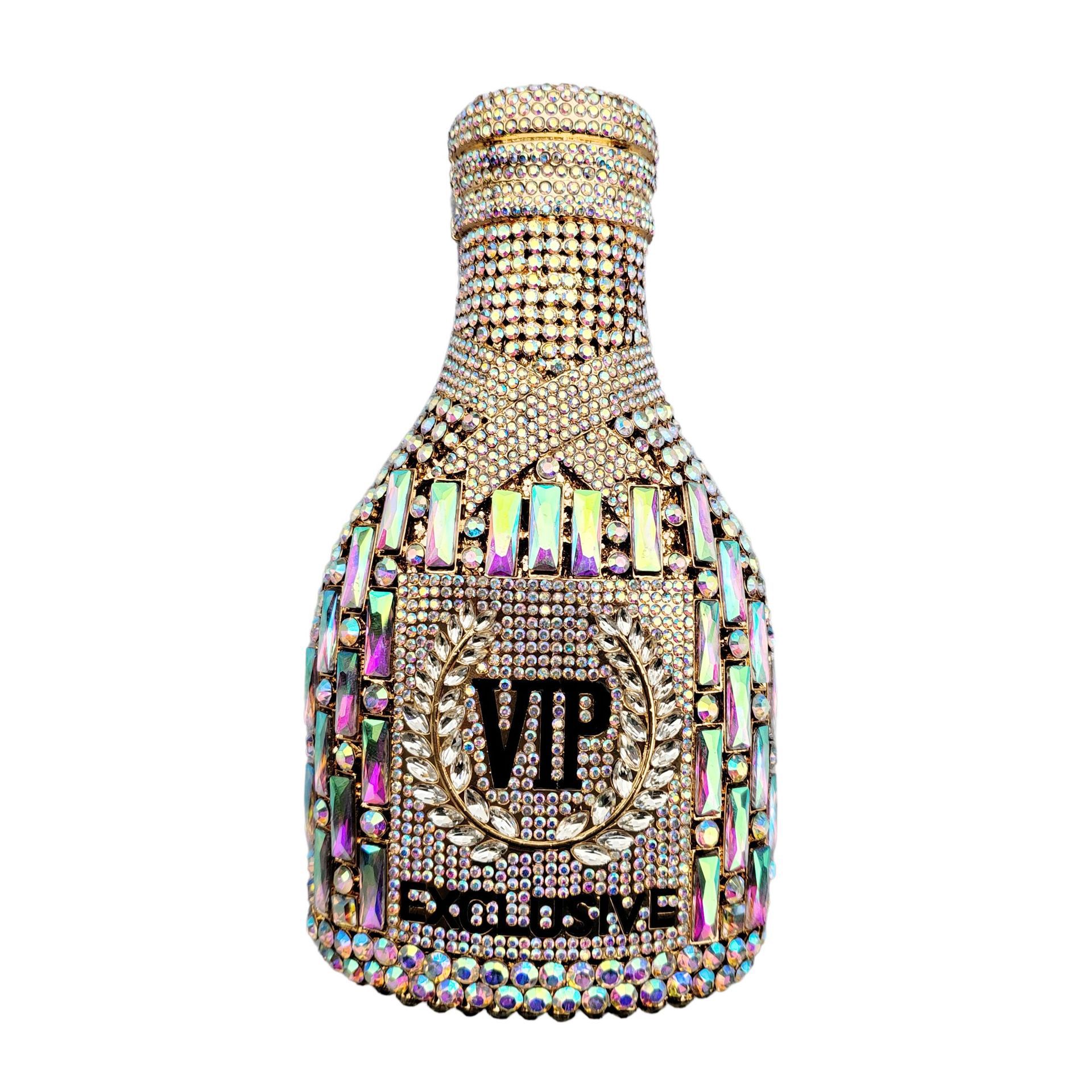 Bottlecrystalbag botella de champán transfronteriza diamantes bolsas de fiesta de diamantes bolsas de mujer brillante duro