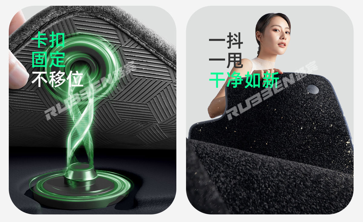 Suitable for the 2026 New Xiaomi Su7 Original Car Color Tpe Floor Mats, Special Car-Specific Full Starry Double-Layer Floor Mats