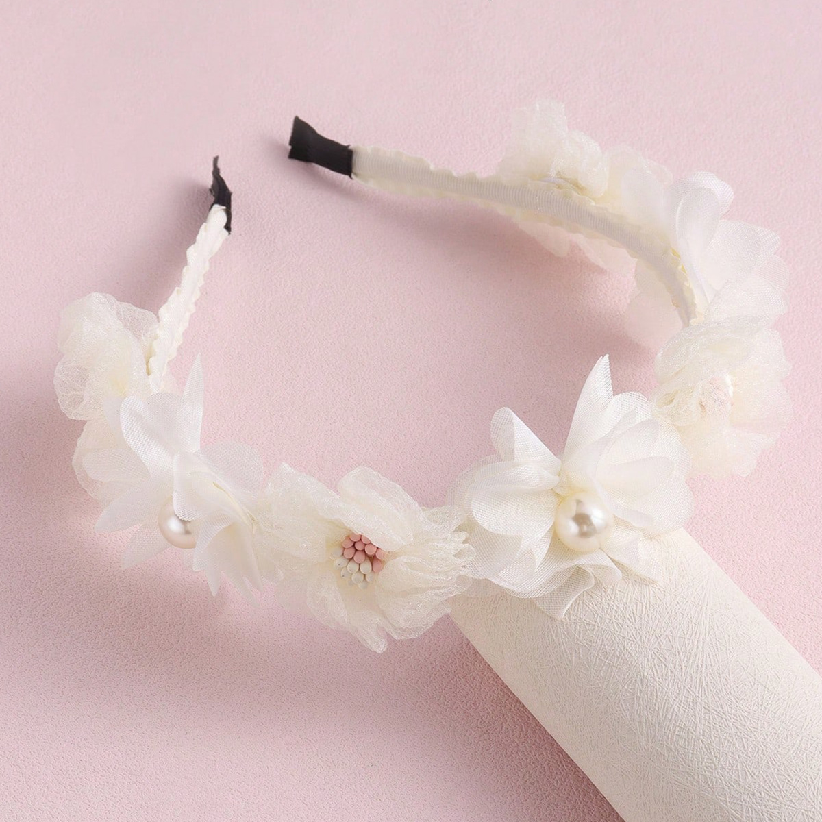 Artificial Flower Headband For Girls, Cute Floral Hair Accessory_voghion.com