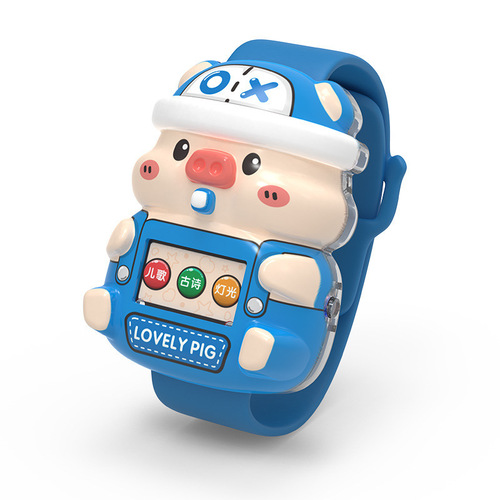 Music Watch Colorful Glowing Cute Cartoon Children Electronic Watch Toy Primary School Kindergarten Gift Wholesale