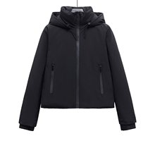 Z跨境欧美风2025新款时尚气质女装批发连帽短厚棉服外套4749703