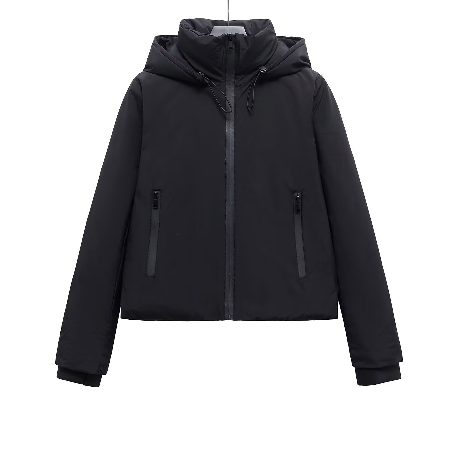 Z跨境欧美风2025新款时尚气质女装批发连帽短厚棉服外套4749703