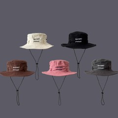 四季のアルファベットの漁師の帽子の男女の屋外の日よけの帽子の刺繍の帽子の新型の登山