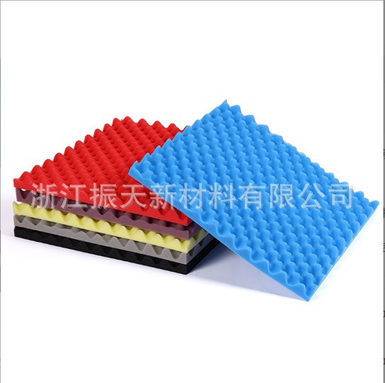 波浪吸音棉鸡蛋棉波峰隔音棉高密度阻燃聚氨酯降噪消音棉隔音棉