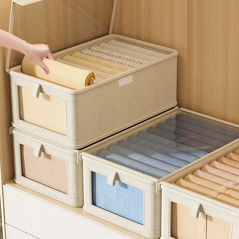 Storage box, storage system, cloth for home use, trousers