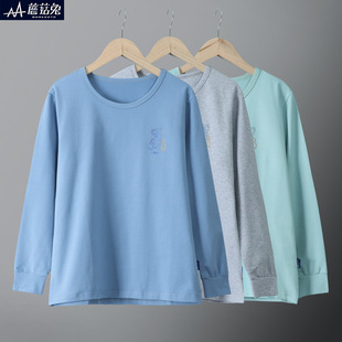 Fat children's clothing boys' extra large bottoming shirt autumn and winter inner wear autumn clothes top teenagers Boys' long-sleeved T-shirt