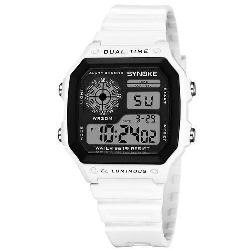Electronic watch retro classic square luminous waterproof sports thin square classic student watch Southeast Asia market