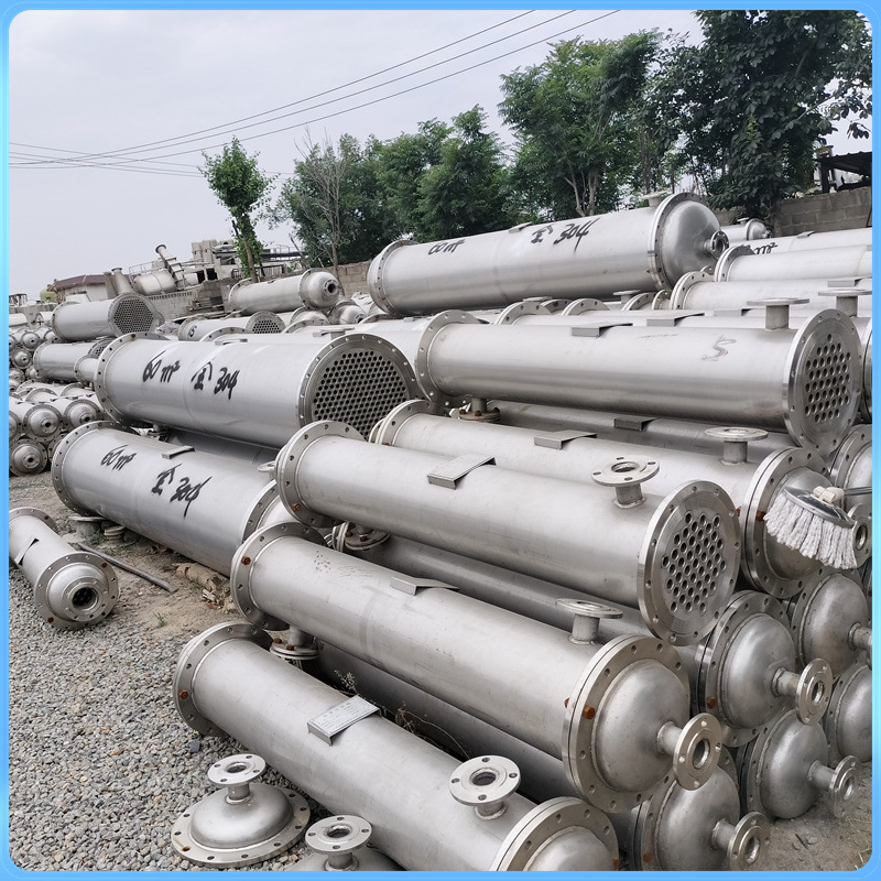 销售二手冷凝器 列管式换热器不锈钢蒸发式降温冷却设备