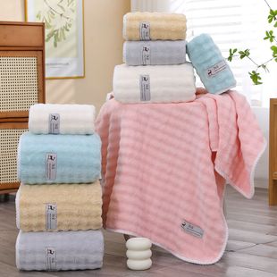 Towel Coral Velvet Material Hemp Lace Thickeneded Water-Absorbent Hair Drying Cap for Home Daily Use Comfortable and Breathable 7A Antibacterial Bath Towel
