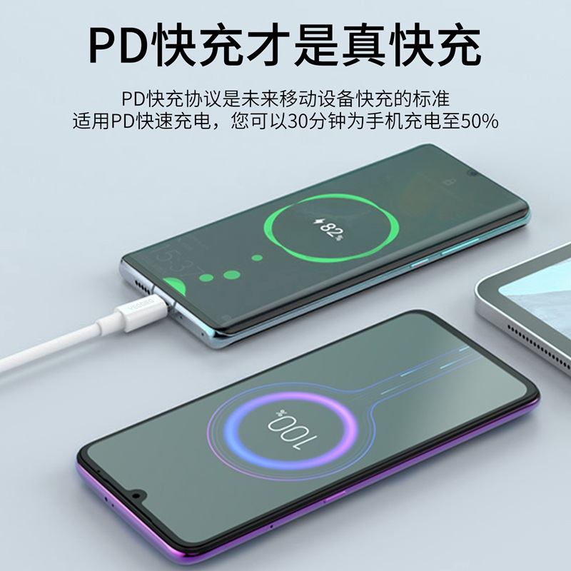 Cable de datos dual tipo C de 100 W, adecuado para Apple iPhone 17, cable de carga PD de 100 W, cable de C a C