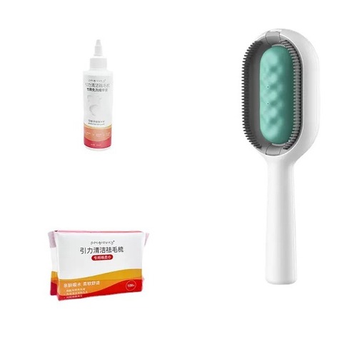 Gravity water tank cat comb to remove floating hair, dog hair comb, pet cat grooming brush, no-wash wipes, universal for cats and dogs