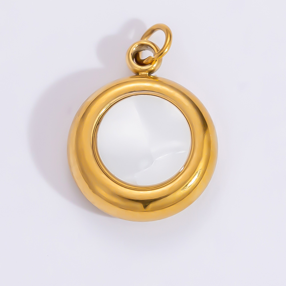 1 Piece Set 4.29*24.15mm 304 Stainless Steel Zircon PVD Coated Real Gold Plated Heart Shape Flower Butterfly Polished Pendant DIY Jewelry Accessories display picture 16