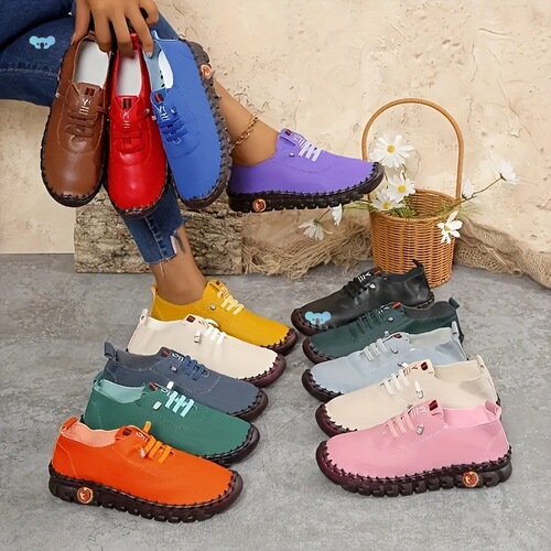 Handmade Women's Casual Patchwork Sports Shoes~ Lightweight