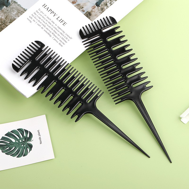 Peluquería Art Exceptive Peine Peine de cola puntiaguda Peine de espina de pescado Peine de teñido en caliente de aceite especial para peluquería