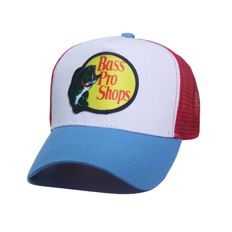 Cappello da baseball con animali Cappello con lingua d'anatra ricamato con ardiglione di pesce persico Cappello estivo per protezione solare in rete per animali da cartone animato per uomo e donna_voghion.com