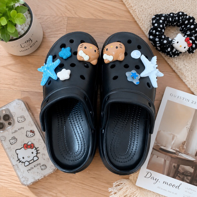 Cute KT Cloud Clogs for Women, Women's Outdoor Sandals, Beach Slippers, Home Slippers, Women's Closed-Toe Slippers