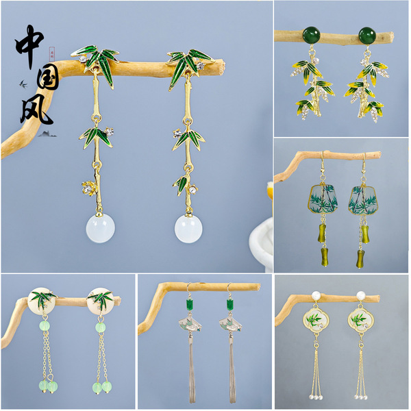 Retro ethnic earrings