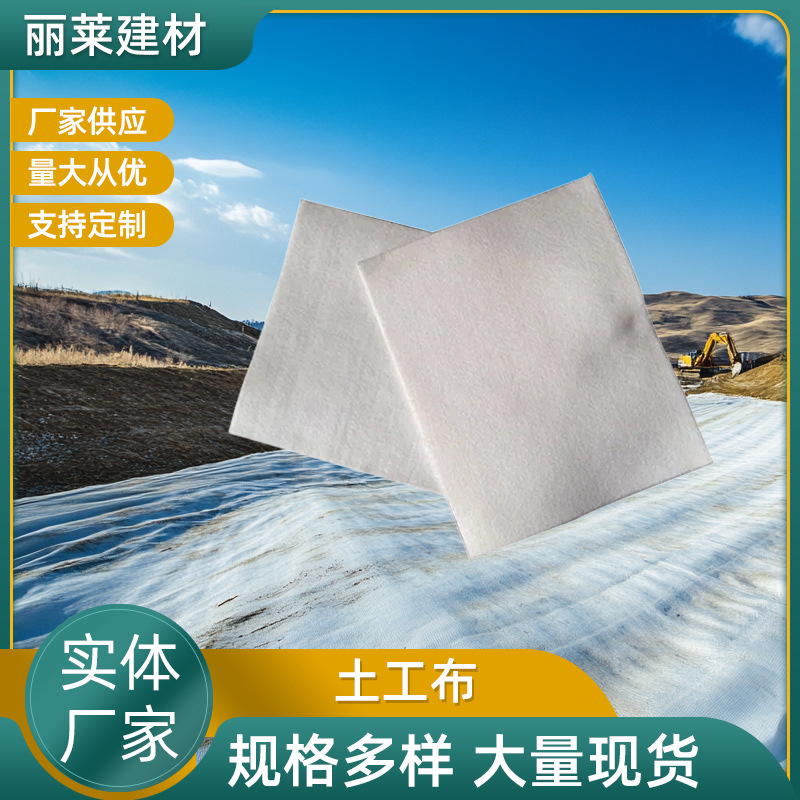 多规格铁路建筑渗水公路养护白色涤纶土工布施工道路养护毯