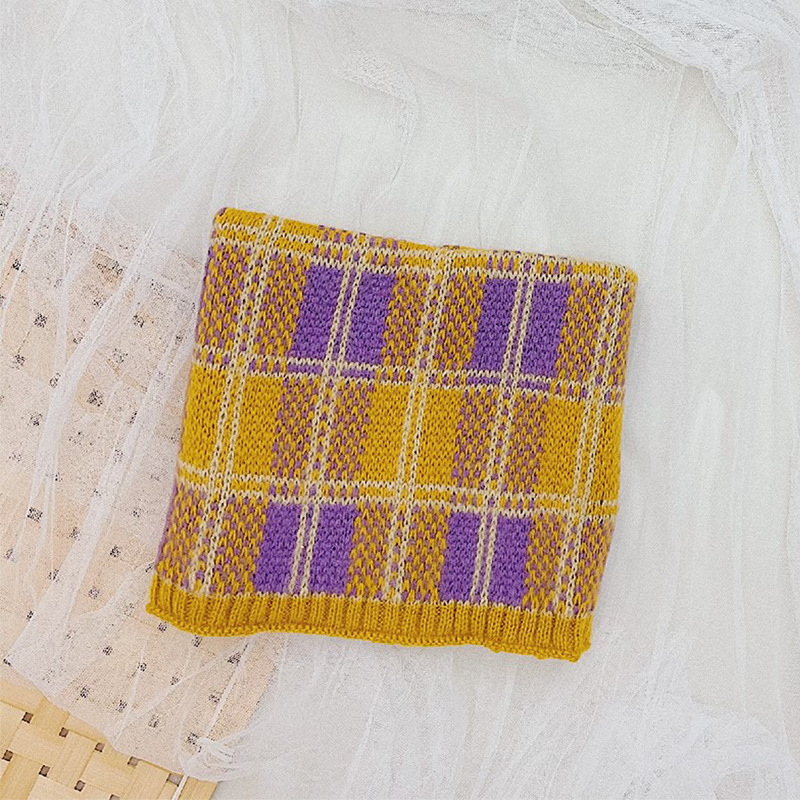 티안 Zige 스카프 노란색과 보라색