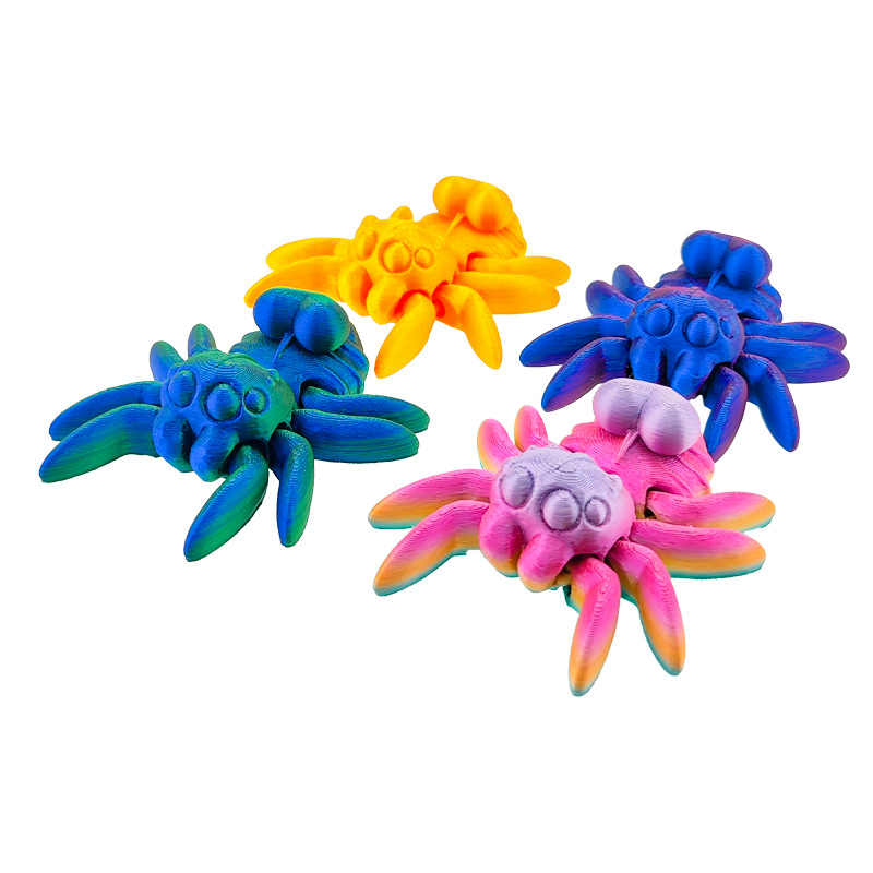 Cross-border 3D printed rose heart spider desktop decor furniture accessory children's toy stall magic