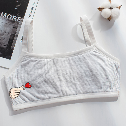 Long-term supply of developmental period small sling double-layer quilted vest to wrap chest underwear for junior high school students aged 10-17 years old