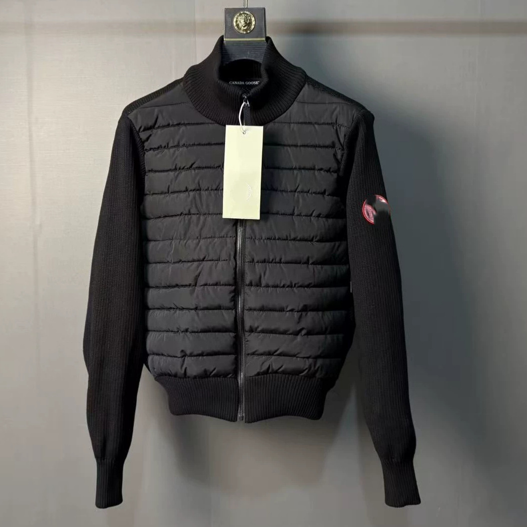 Da Wo Knitwear Men's Full Zip Lightweight Down Knit Jacket, Canadian...