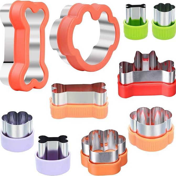 Amazon Bone Cookie Mold Set de acero inoxidable Cartoon Sandwich Molde de herramientas de horneado Factory Wholesale