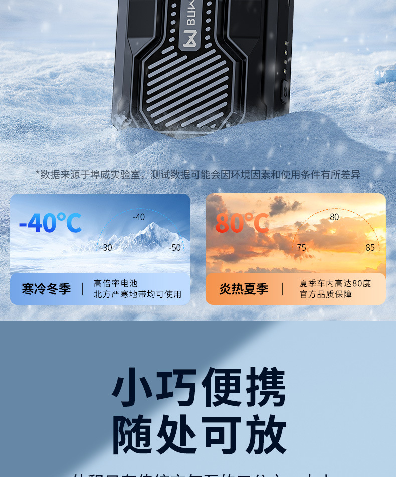 Buwai Car Emergency Jump Starter Power Bank Ignition Device Emergency Charging Power Bank for Emergency Starting
