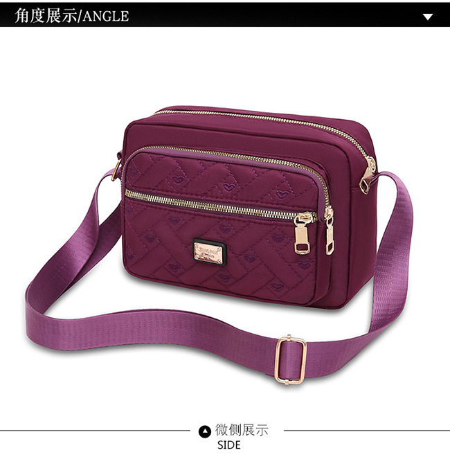 Neue Stil-Crossbody-Tasche zum Ausgehen, große Tasche für Einzelhandelstische, leichte Luxus-Kleinquadrat-Tasche, französische Kleinreisetasche, modische Oxford-Stoff-wasserdichte Geldbörse