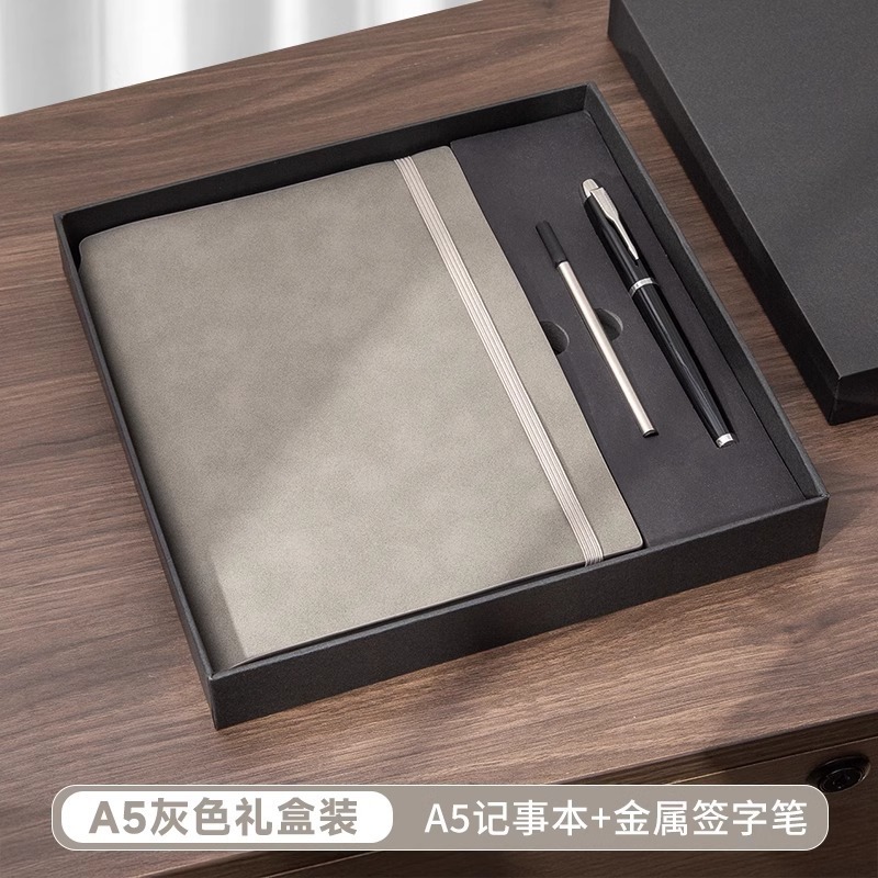 ノートのオーダーメードの羊の巴皮のバンドの手帳のビジネス企業の高級な柔らかい皮の仕事の会議の記録本|undefined