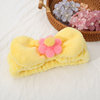 Hairgrip with bow, headband, hair accessory for face washing, face mask, Korean style, flowered, wholesale