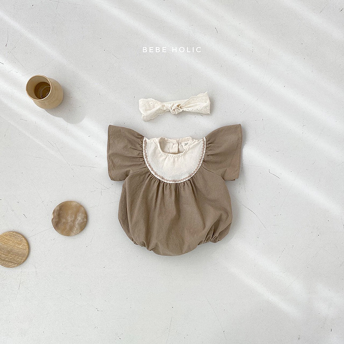 INS bebé mameluco Bebé Ropa de verano bebé niña mono niña vaina ropa de verano pequeño vuelo manga mameluco