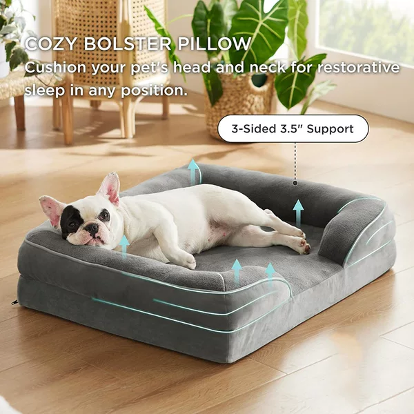 Cross-border Hot Dog Sofa Four Seasons Available Square Pet Nest Breathable Pet Bed Warm Sofa in Spring, Autumn and Winter