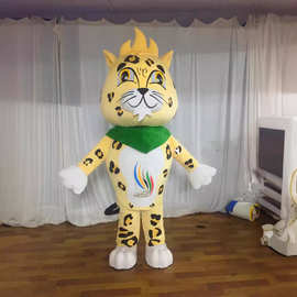 玩偶气模卡通玻璃钢摆件人穿人偶服舞台表情服装动漫道具雕刻人偶