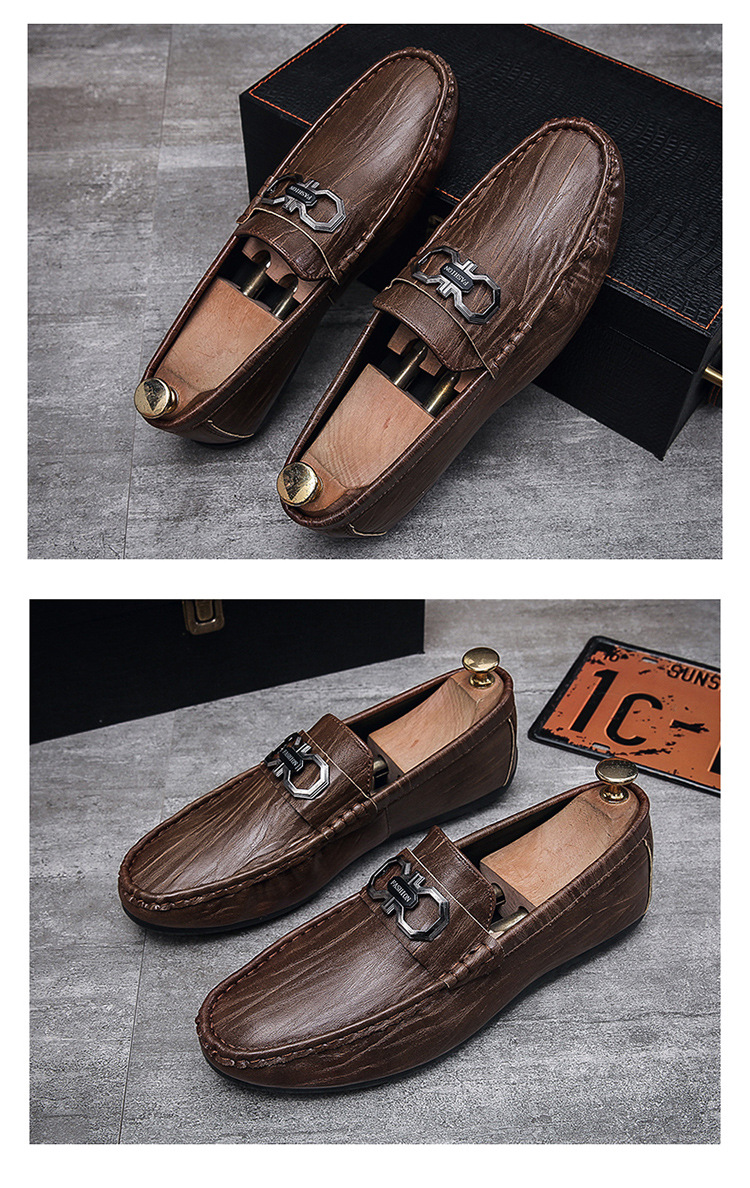 Peas shoes men's shoes spring and summer breathable men's casual men's shoes soft sole beanie shoes trendy versatile slip-on lazy shoes_vogarts.com