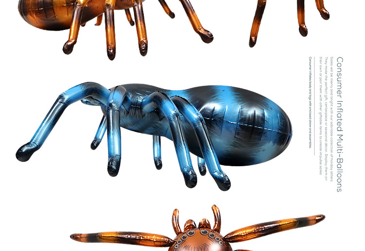 Halloween decoration party layout props toy balloon 4D three dimensional standing giant spider cartoon horror balloon_voghion.com