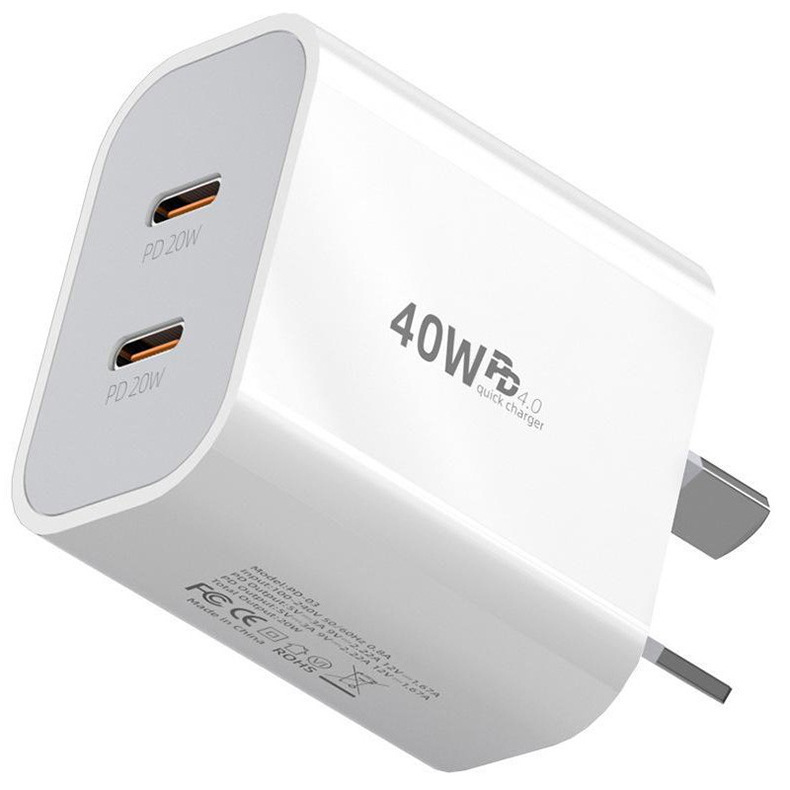 PD20W Carga rápida para iPhone16 Cargador de teléfonos SAA Certificado Adaptador de carga