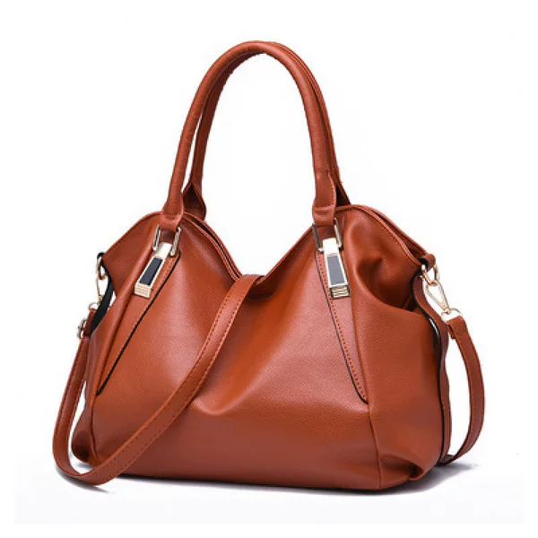 Taizhou Women's Bag Factory 2025 Fashion Soft Leather Handbag Large Capacity Women's Bag Middle-aged Women's Shoulder Crossbody Bag