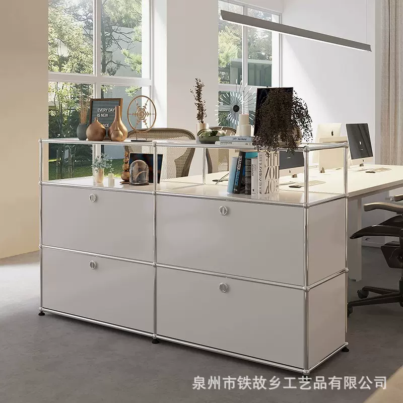 不锈钢USM模块柜 组合柜ins风简约餐边柜网红装饰收纳书柜床头柜