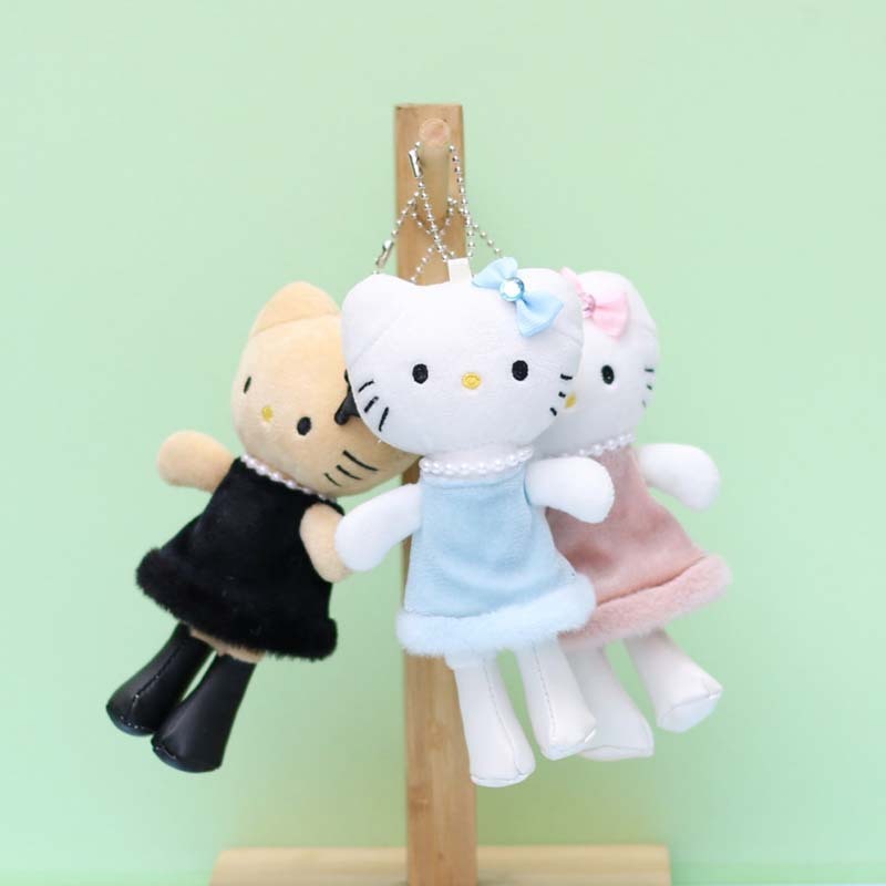 新しい子猫キーホルダー、かわいいぬいぐるみ、長い脚のKT猫人形、漫画のドールマシン人形、卸売|undefined