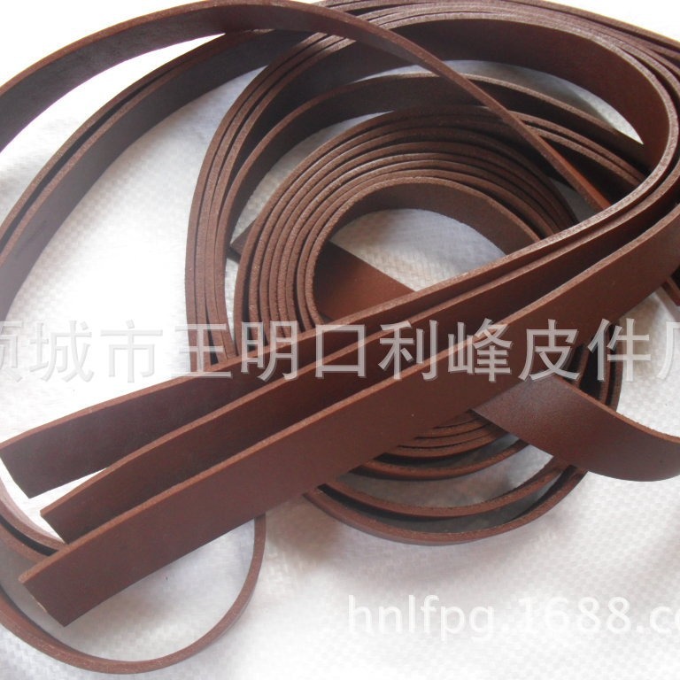 大量供应彩色牛皮条规格3mm-20mm宽颜色一致宽窄均匀环保拉力好