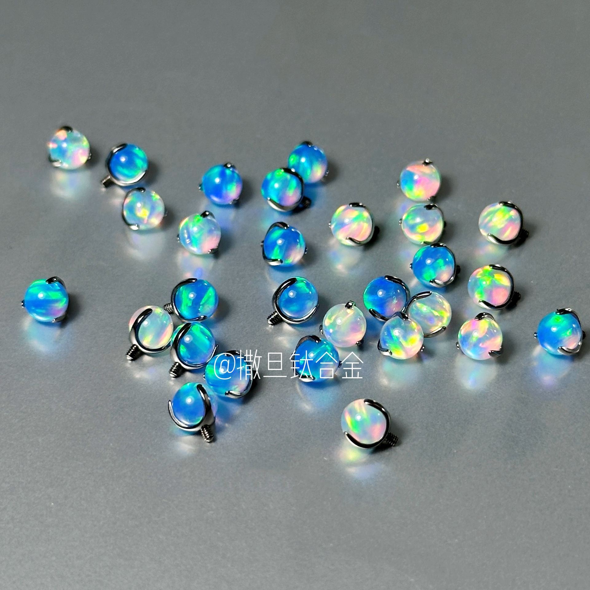 Labret piercing jewelry detail image