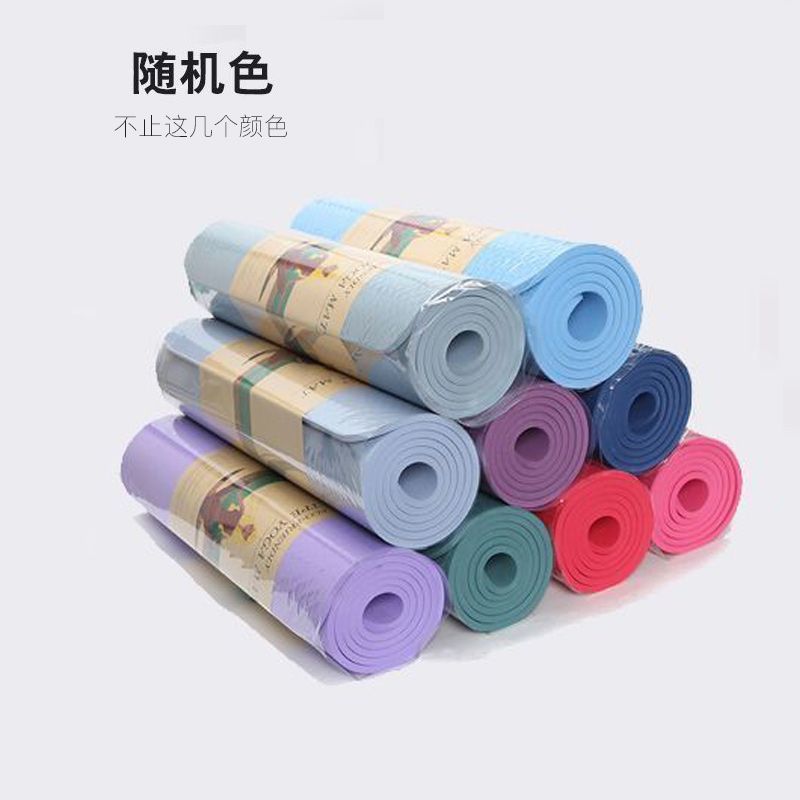 초보자를위한 요가 매트 미끄럼 방지 여성용 두껍고 폭 넓은 방음 피트니스 남성 요가 댄스 매트 바닥 매트 충격 흡수